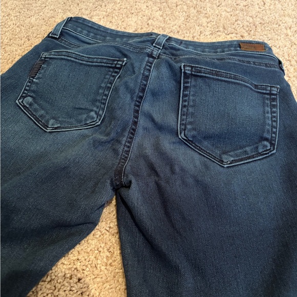 Women’s PAIGE Verdugo Ankle Jeans - dark blue- size 26 FLAW - Picture 6 of 12